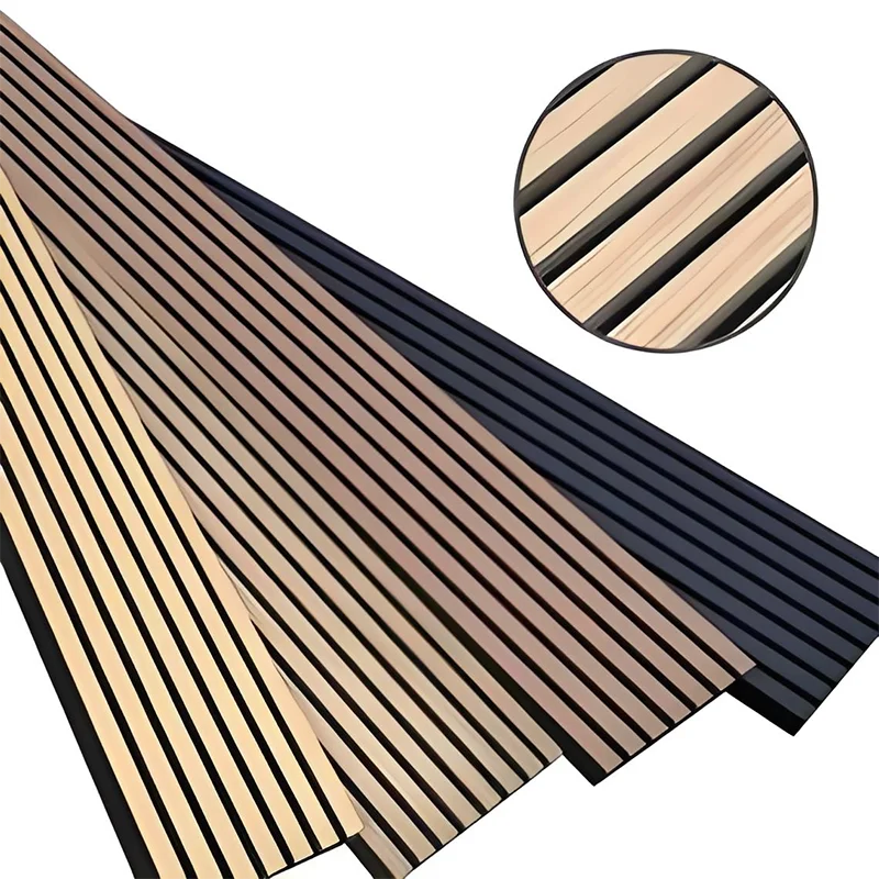 Spaltet træ akustisk panel